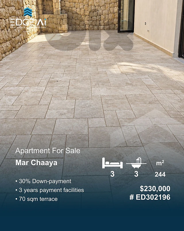 Apartment for Sale, Mar Chaaya,metn, #ED302196