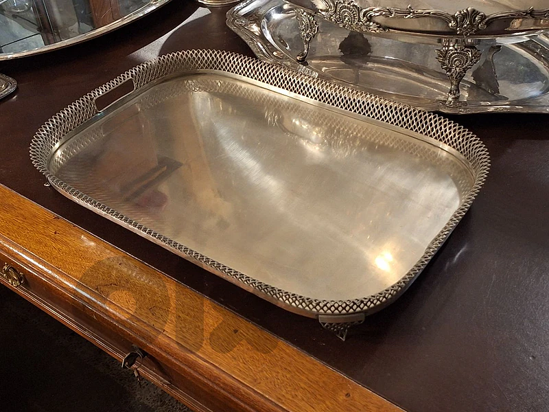large english Sheffield tray