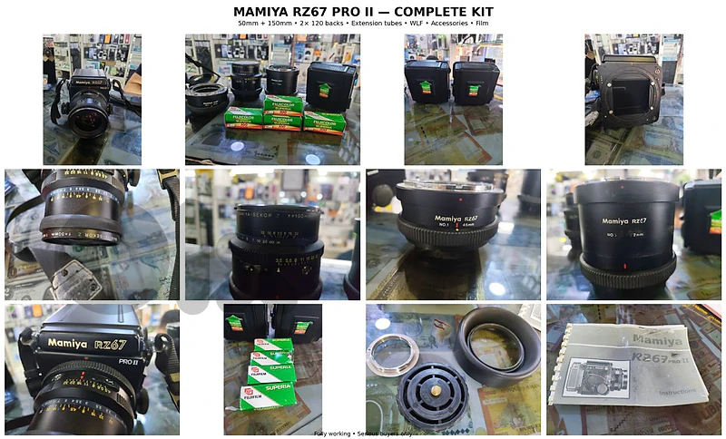 mamiya Rz67 Pro ll complete kit