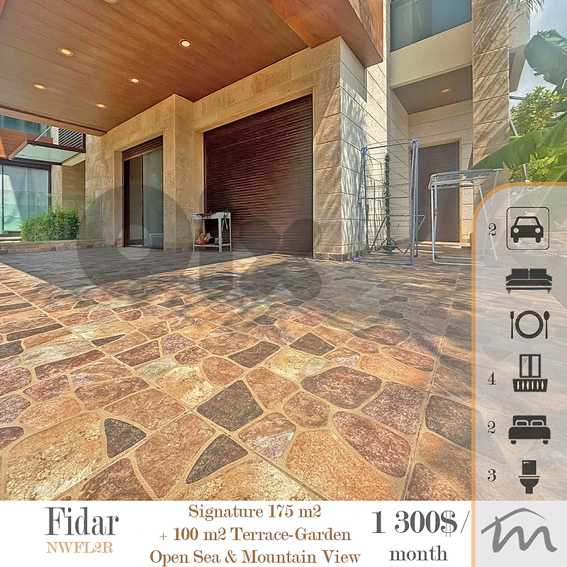 Fidar | Signature 175m² + 100m² Terrace-Garden | Furnished | Sea View