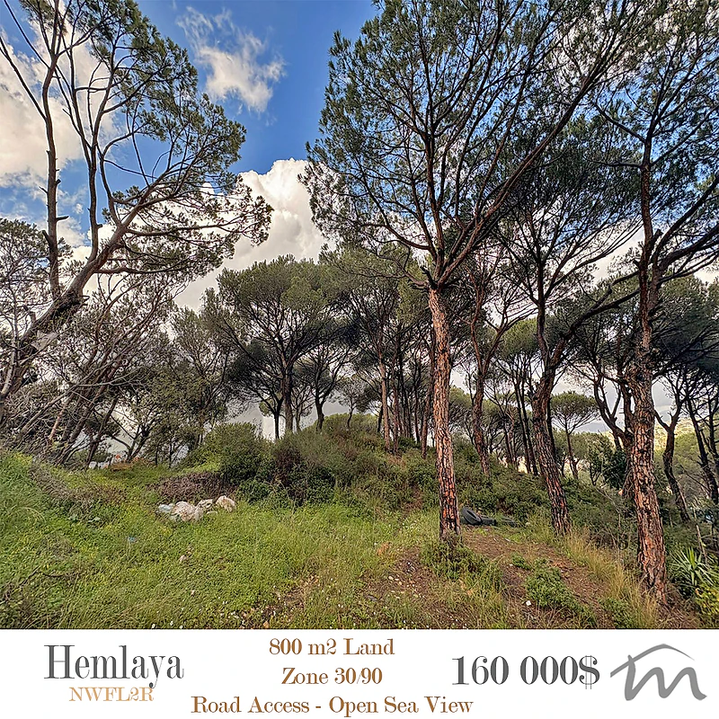 Hemlaya | 800m² Land | Road Access | 30/90 | Open Sea & Mountain View