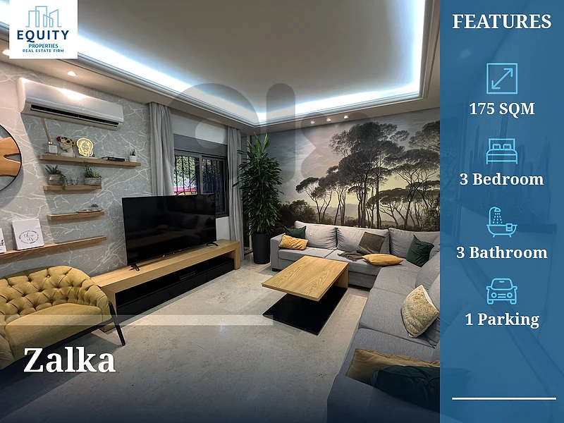 Furnished 175 SQM Apartment For Rent In Zalka #MZ25655