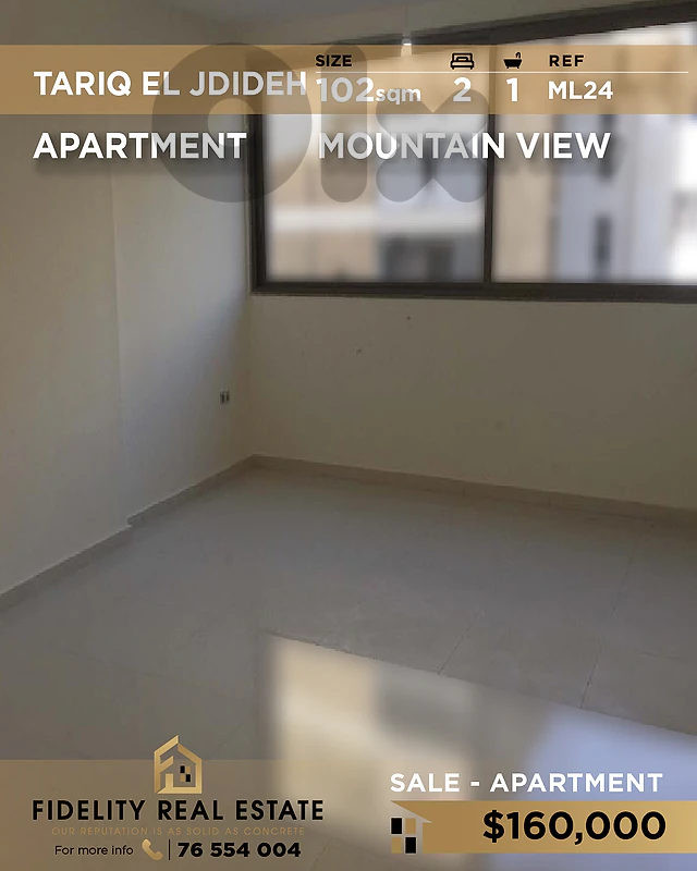 Apartment for sale in Tariq El Jdideh ML24 شقة  للبيع في طريق الجديدة