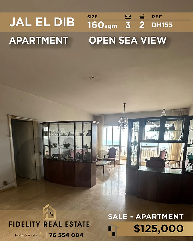 Apartment for sale in Jal El Dib DH155 شقة للبيع في جل الديب