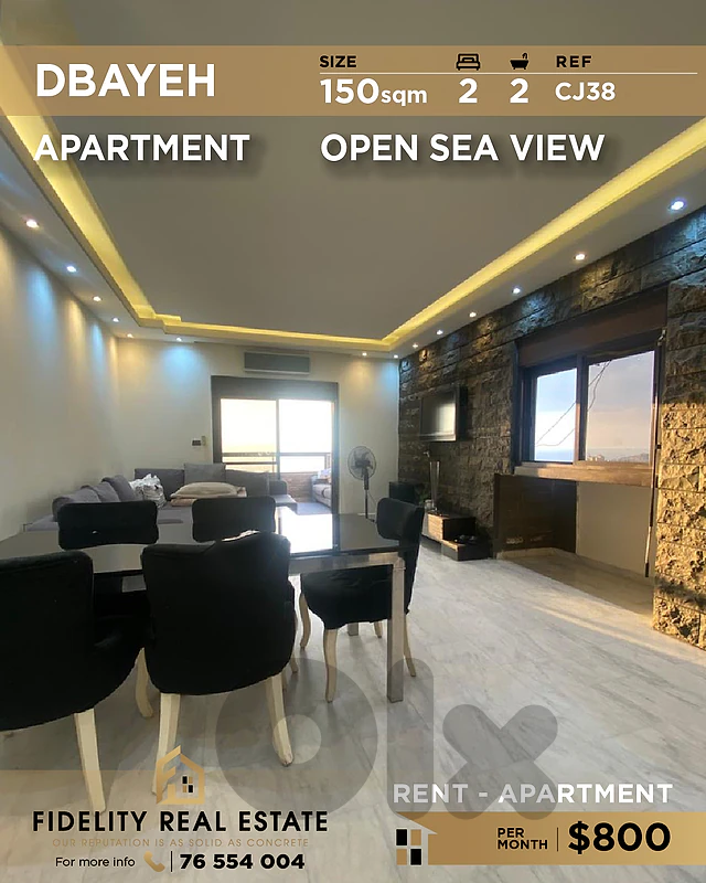 Apartment for rent in Dbayeh CJ38 شقة للإيجار في ضبية