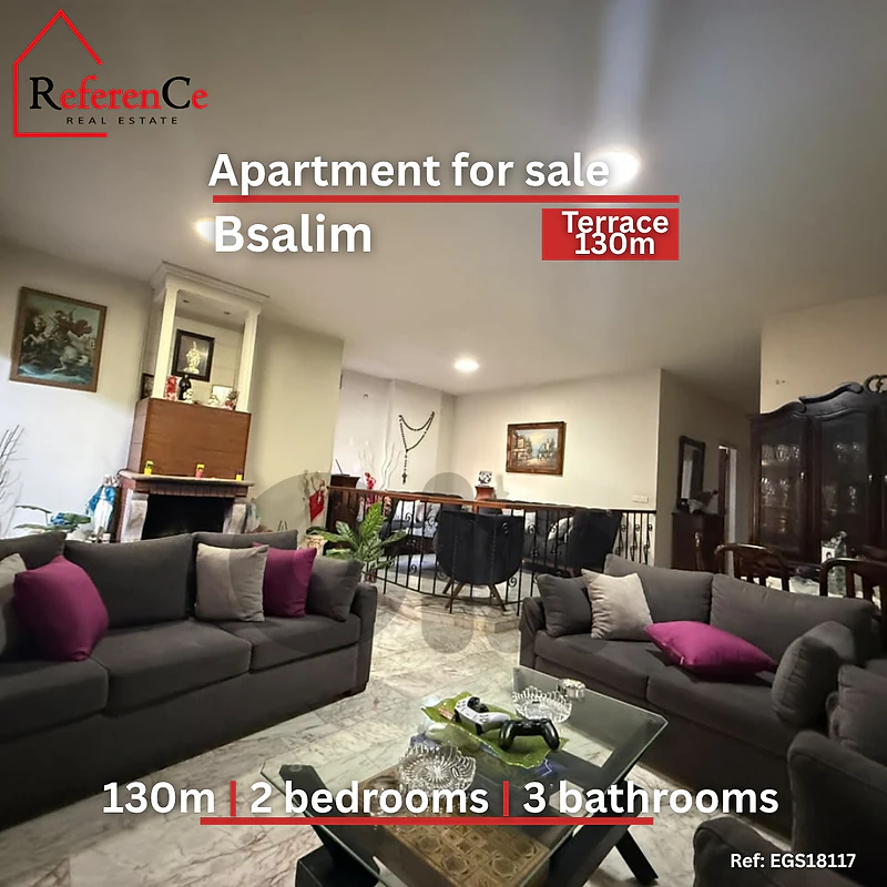 Apartment with terrace in Bsalim  شقة مع تراس في بصاليم