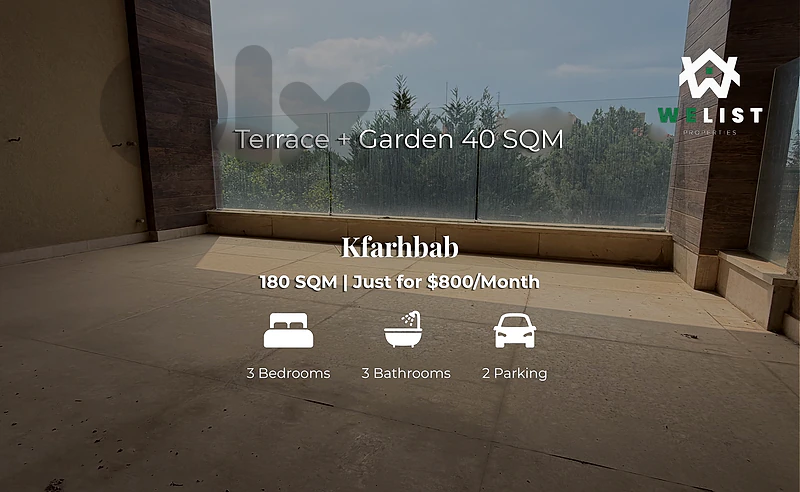Apartment for rent in Kfarhbab شقة للإيجار في منطقة كفرحباب