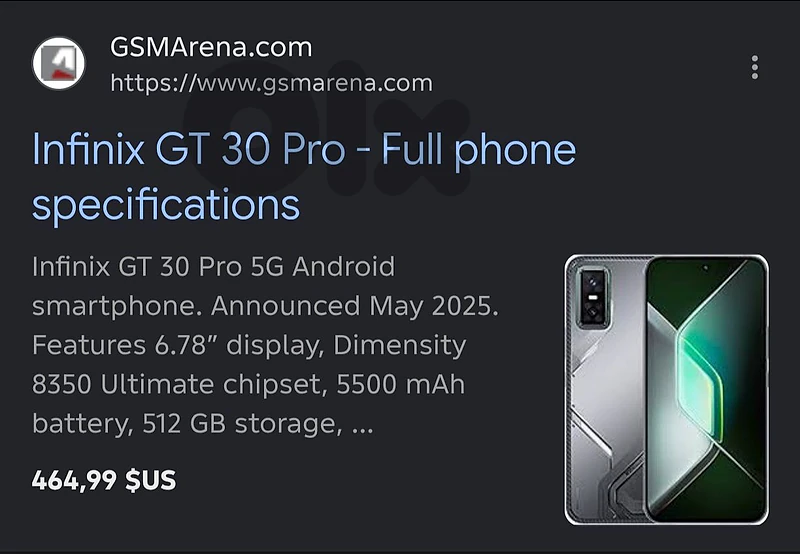 infinitif gt 30 pro gaming + air pods hot price 🔥🔥