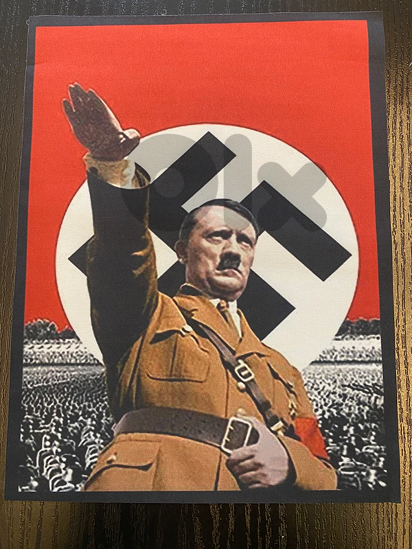 اعلام مصنوعة من القماش ٢٣*١٧سم صور هتلر Nazi photos