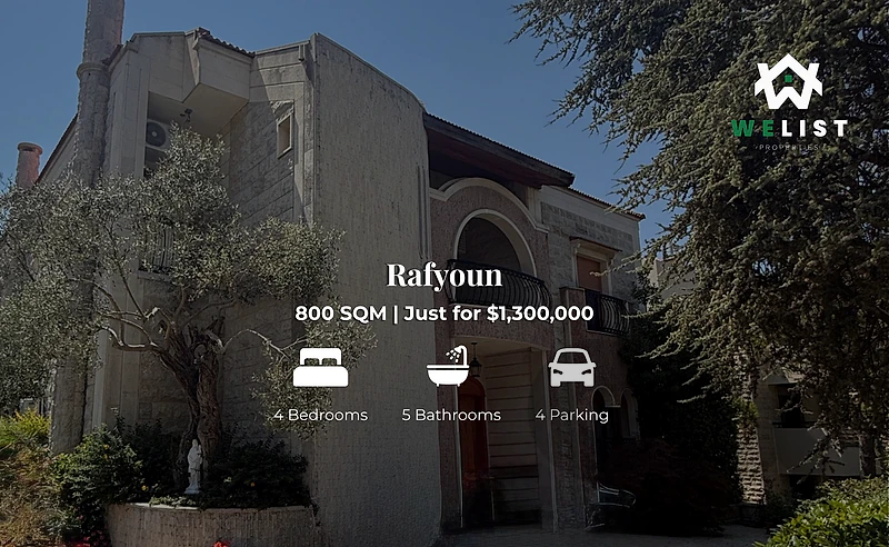 Villa Built On A 1000sqm Land for sale in Rayfoun, Kesserwen