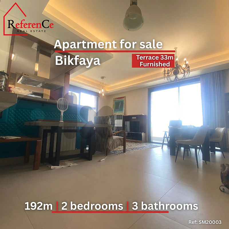 Luxury apartment in Bikfaya for sale شقة فاخرة للبيع في بكفيا
