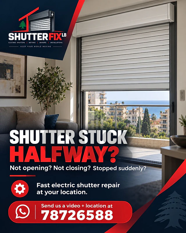 Shutter stuck halfway or suddenly stopped?