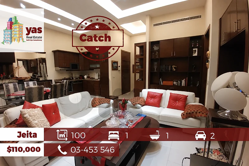 Jeita 100m2 | Designer's Signature | Fully Furnished | New |