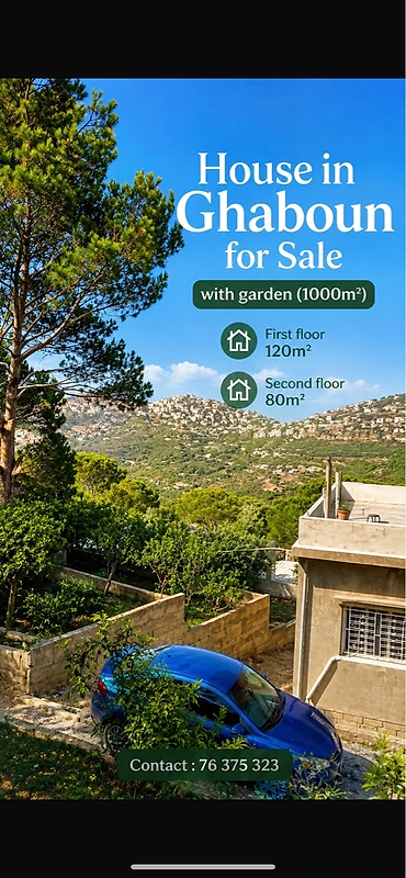 Apartment 2 floor in Aley Ghaboun