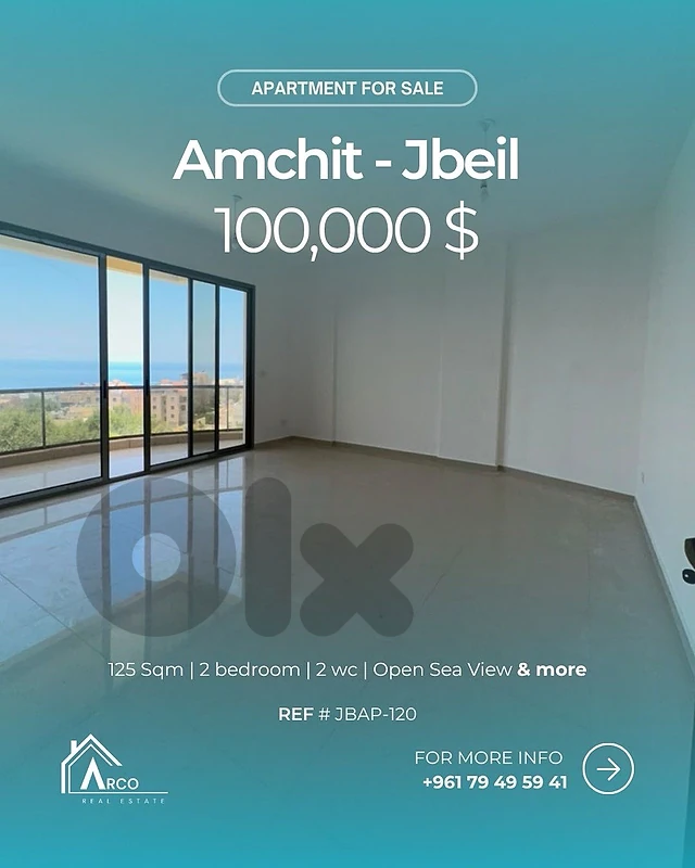 Open Sea View Apartment For Sale In Amchit Open Sea View Apartment For Sale In Amchit