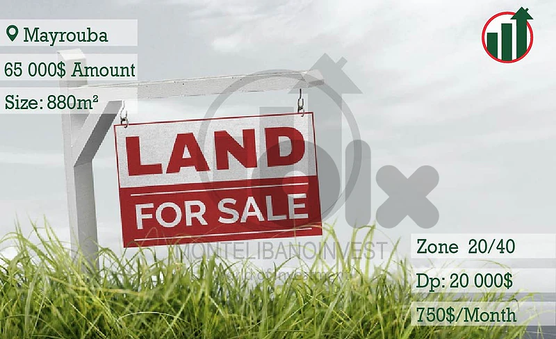 Mayrouba Land for Sale with Mountain View and Easy Payment Facilities!