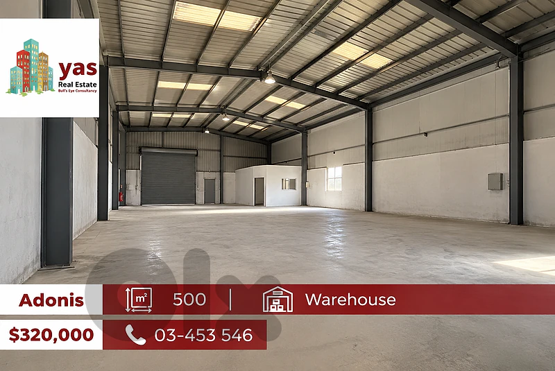 Adonis 500m2 | Spacious Warehouse | Open Space | Prime Area | EH