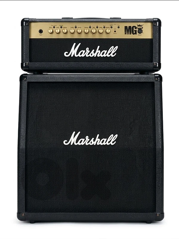 Marshall MG100HDFX + 4x12 Cabinet – Half Stack Marshall MG100HDFX + 4x12 Cabinet – Half Stack
