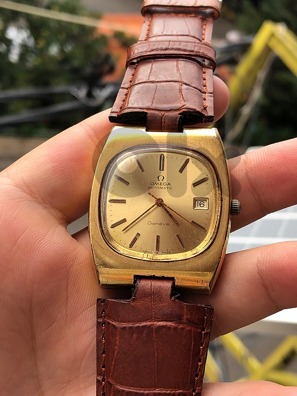 OMEGA GENEVE AUTOMATIC 41MM WORKING FINE NEDD STRAP JUST بدا كستك باس