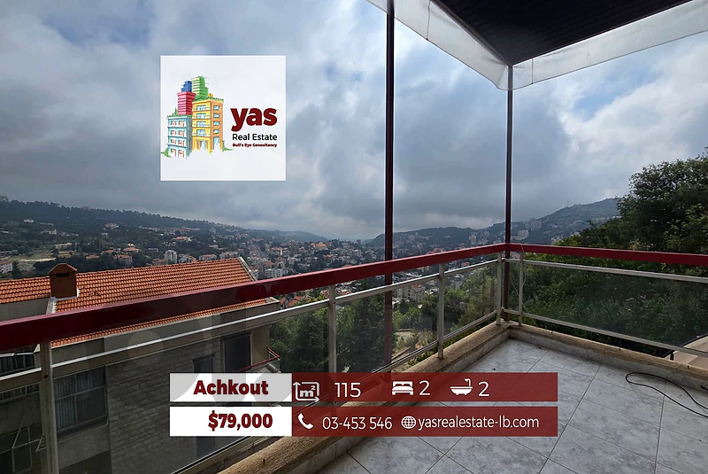 Achkout 115m2 | Mint Condition | Mountain View | Catch | DA |