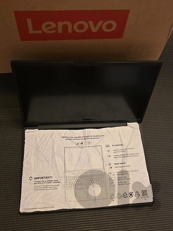 OPEN BOX LENOVO V15 G5 CORE I3 GENERATION 13 / 8G RAM DDR5/ 15.6 FHD