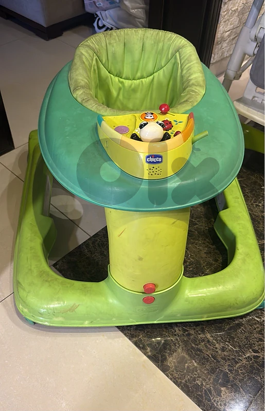 baby walker  and baby  high chair