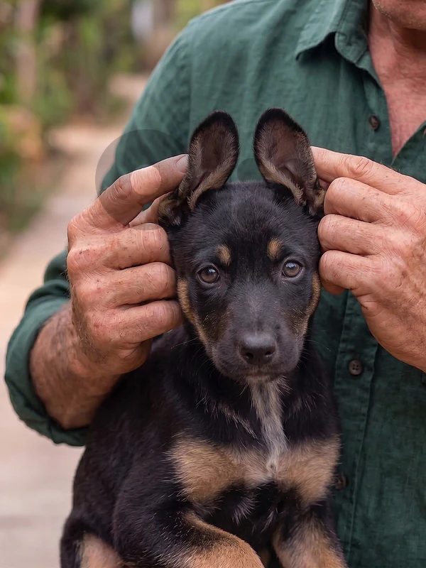 Mix Puppy: German Shepherd + Belgium  Malinois