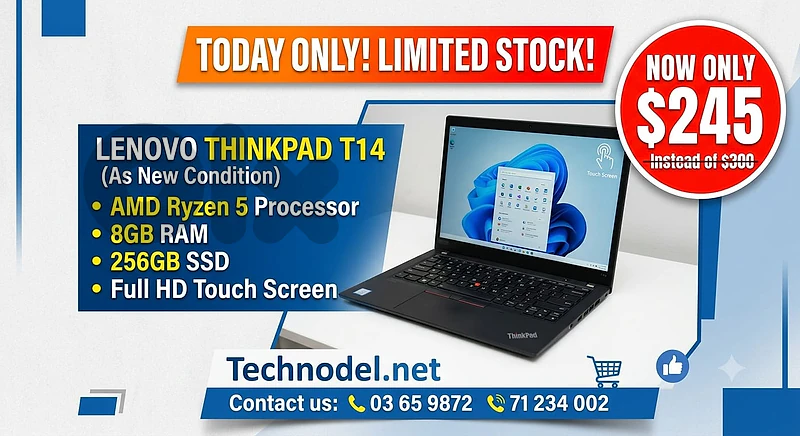 ThinkPad T14 ryzen 5 8gb 256gb