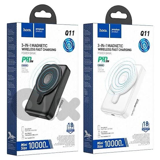 Hoco Q11 3-in-1 Magnetic Wireless Fast Charging Power Bank