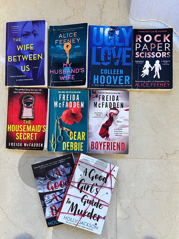 english books novels each one 4$
