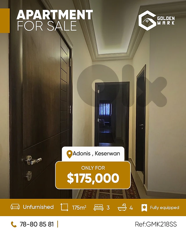 GMK218SS - Apartment For Sale In Adonis - شقة للبيع في أدونيس GMK218SS - Apartment For Sale In Adonis - شقة للبيع في أدونيس