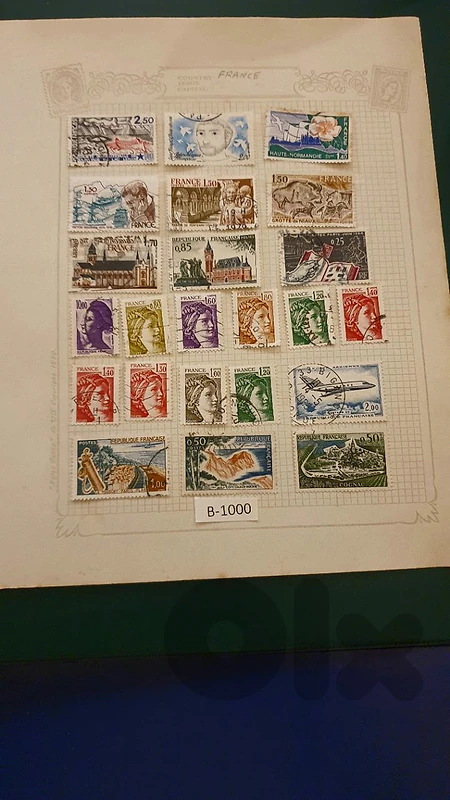 France 1965-1980's old 23 stamps Lot # B-1000