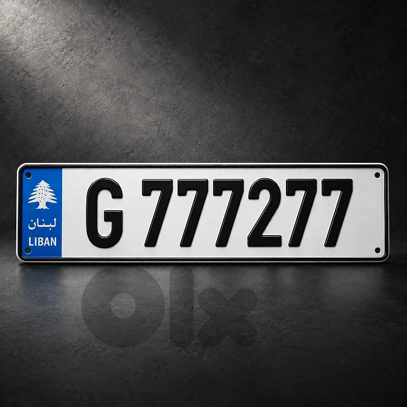 Golden 6 digits plate number