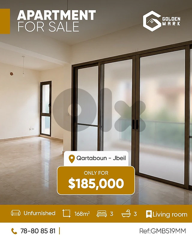 GMB519MM -  Apartment For Sale In Qartaboun - شقة للبيع في قرطبون