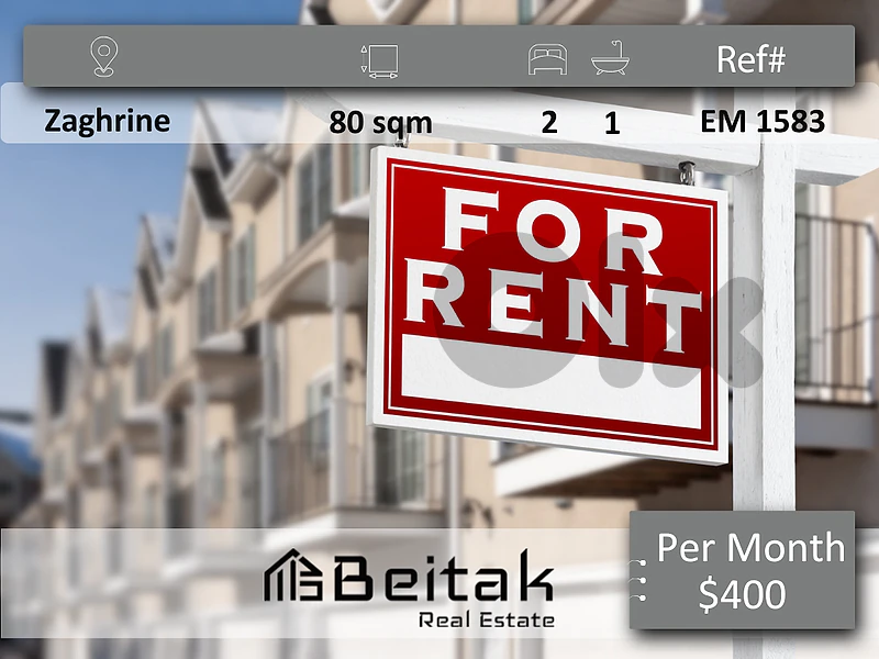 Apartment for rent in Zaghrine