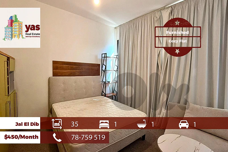 Jal El Dib 35m2 | Furnished | Rent | Prime Location | Cozy Flat | MJ