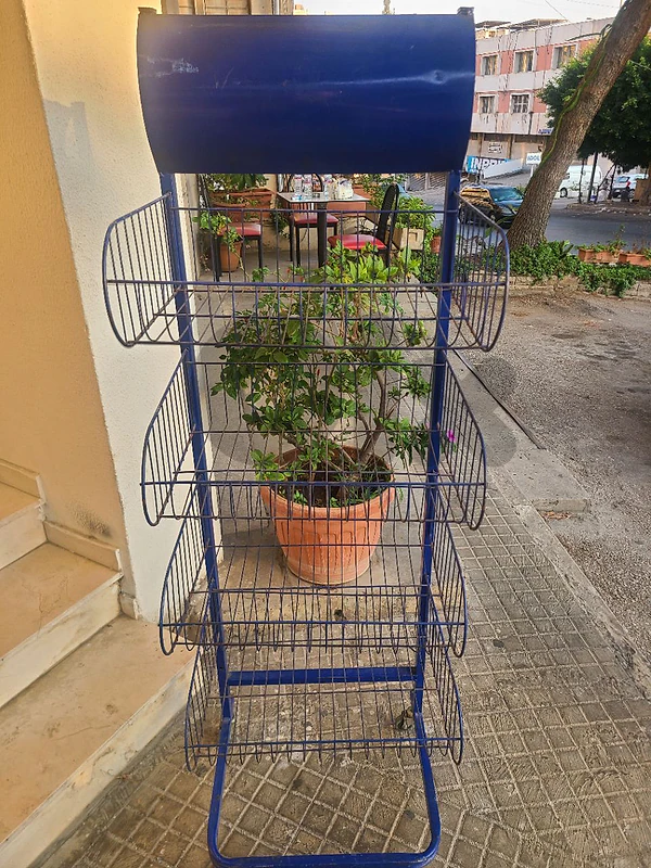 blue stand