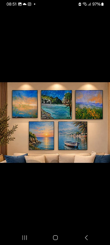 رسم زيتي علة القماش بسعرى مغري 75$