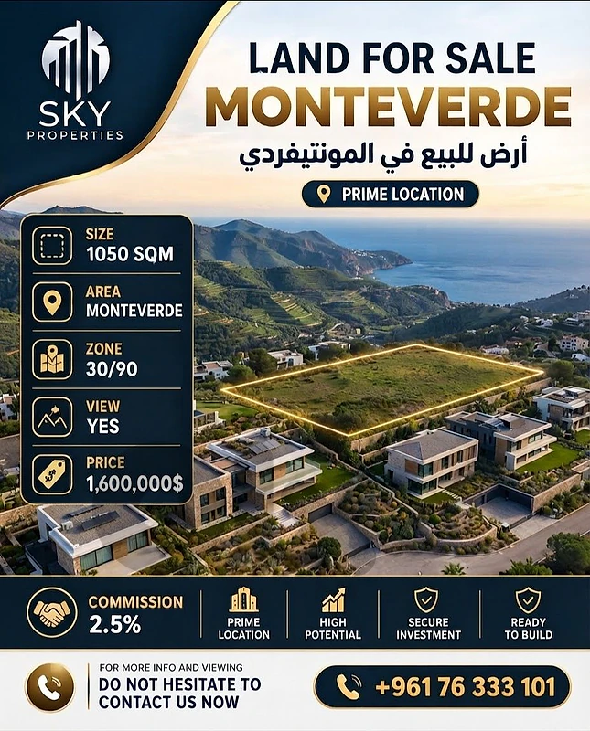 Land For Sale inside  Monteverde | Prime Location | Main Street |