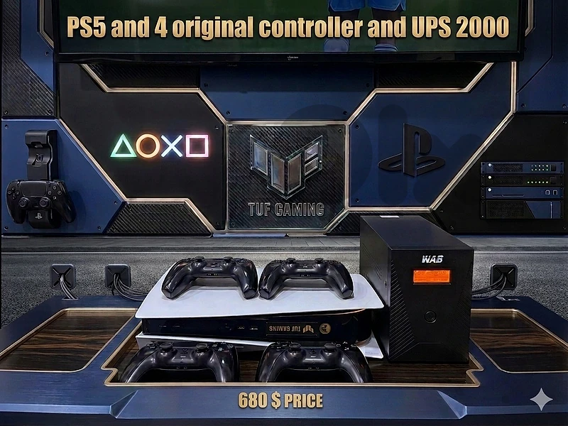 ps5 & 4 orginal controller & UPS