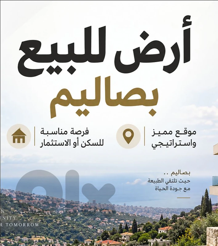 Land for sale Bsalim أرض للبيع بصاليم