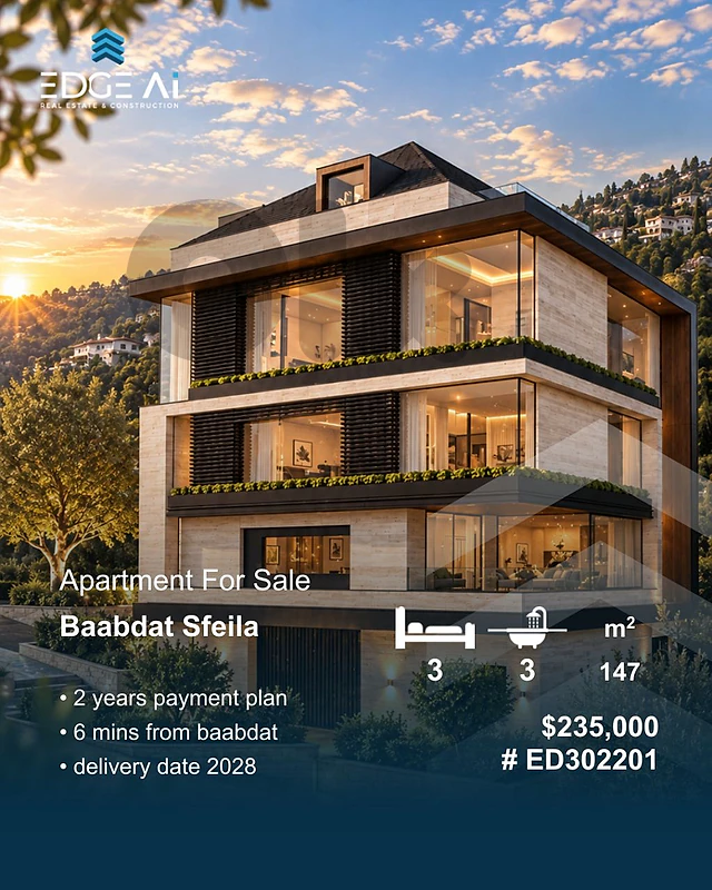 Apartment under construction For Sale | Baabdat Sfeila

Ref: #ED302201