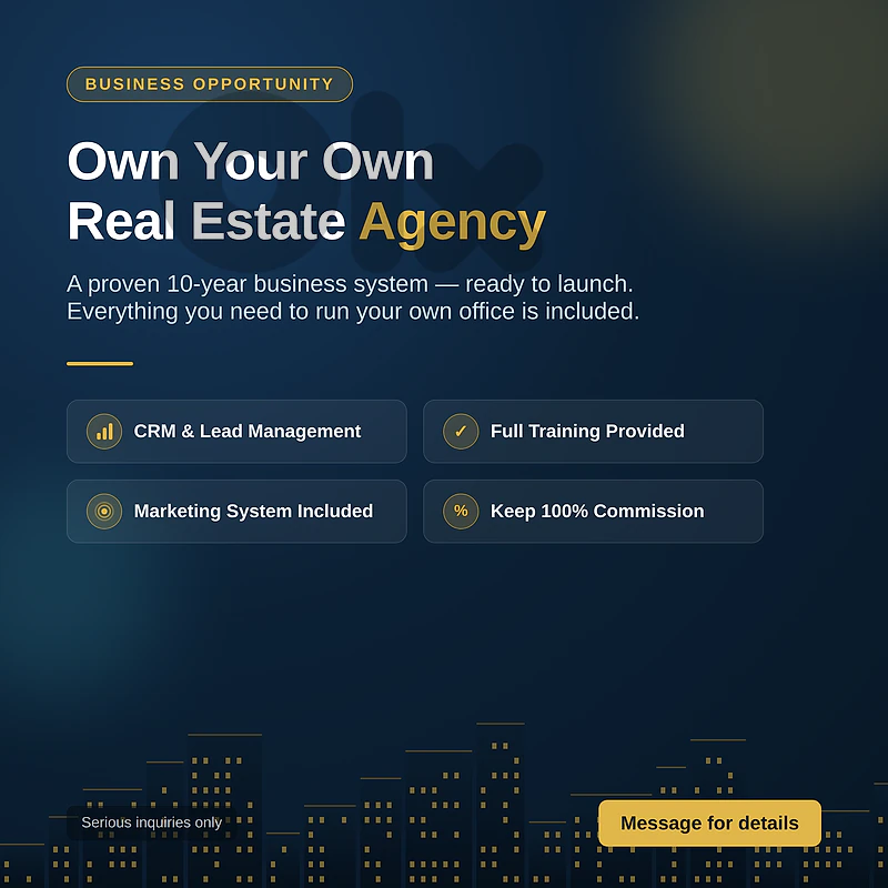 Own Your Own Real Estate Agency — Proven 10-Year System, Ready to Laun Own Your Own Real Estate Agency — Proven 10-Year System, Ready to Laun
