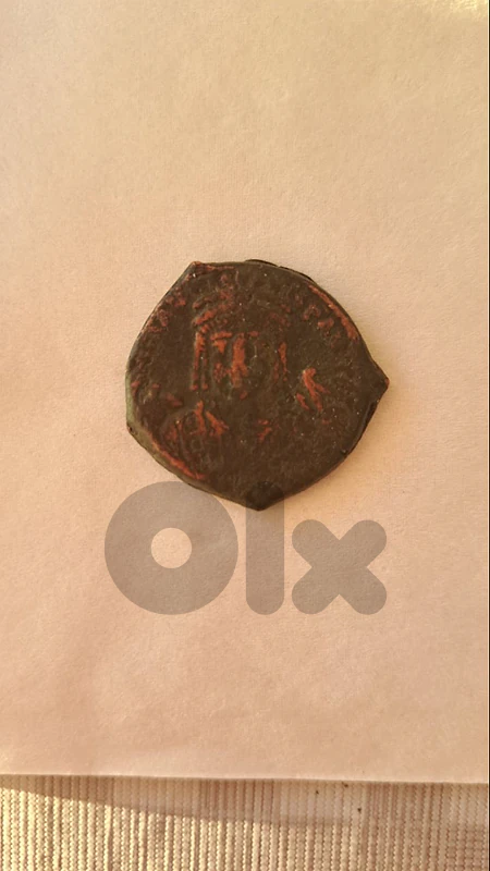Justinian I Byzantine Bronze Follis – Theoupolis – 546–547 AD