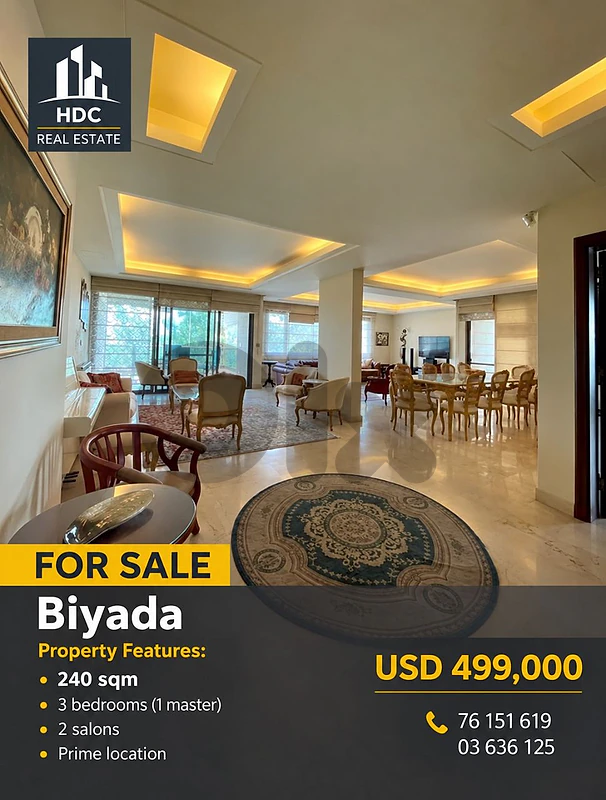 Biyada 240 sqm Prime sea view Loaction