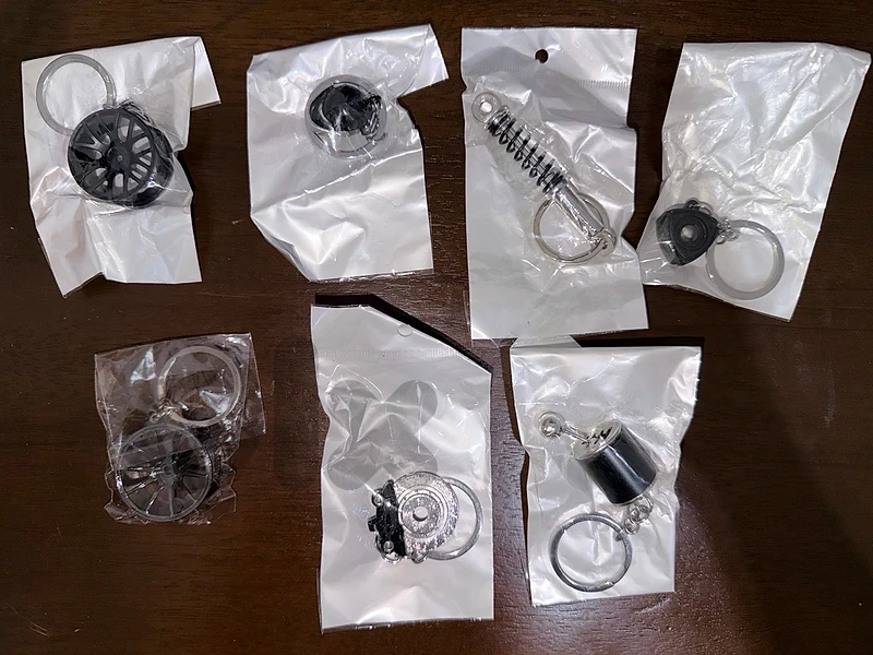 car themed keychains