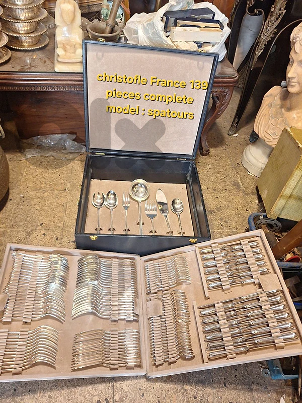 cutlery silver christofle France 139 pieces complete with box