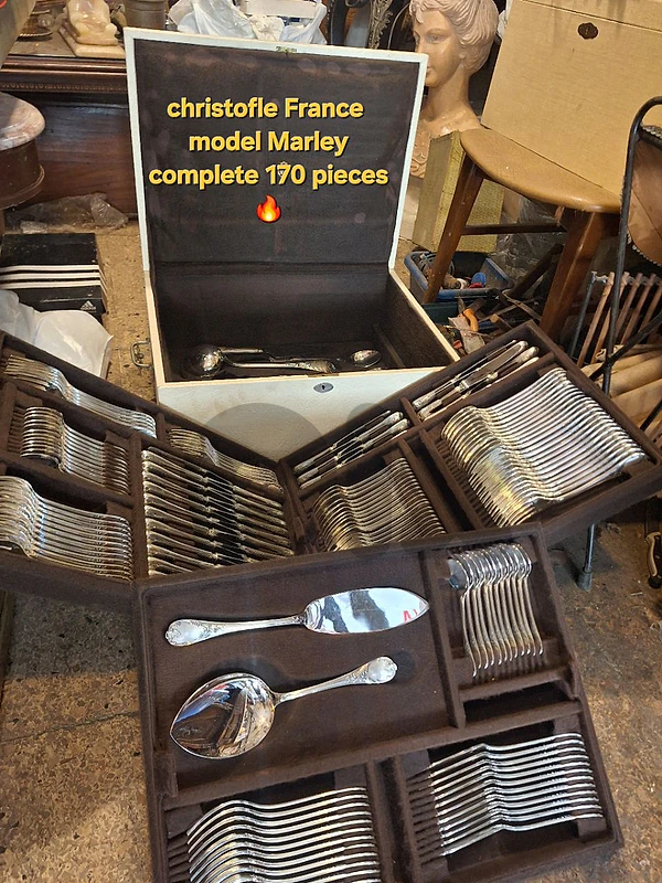 christofle France cutlery set of 170 pieces complete model Marley