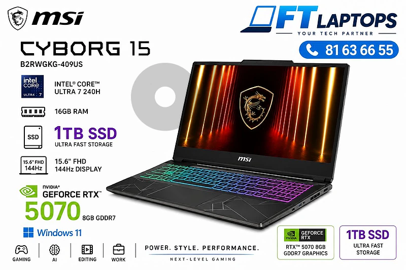 BRAND NEW SEALED WARRANTY 1 YEAR MSI KATANA CORE I7 GEN 14HX /RTX 5070