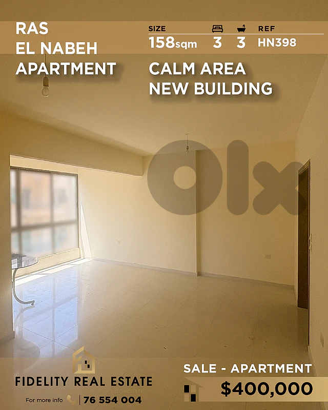 Apartment for sale in Ras el Nabeh HN398 شقة للبيع  في رأس النبع